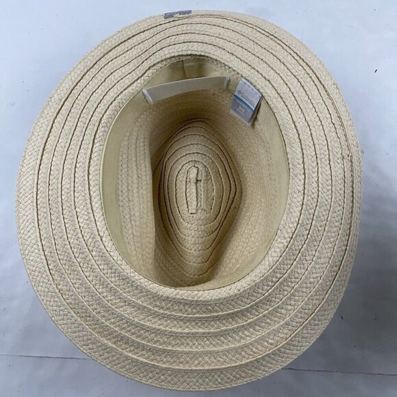 Columbia Paper Fedora Hat Women’s OS Decorative Band Wide Brim Sun Hat Hike - Picture 7 of 10